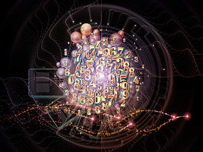 数字的数字黑色数据数学技术科学火花作品文档网格代码图片