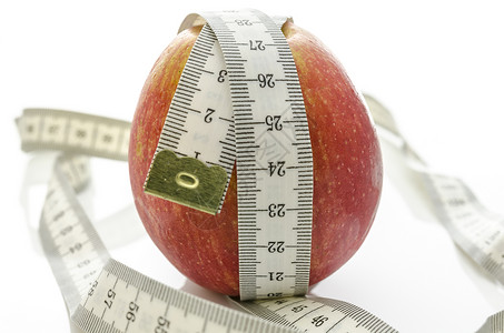重量损失概念减肥磁带白色保健测量身体卫生健康营养背景图片