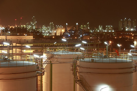 化学工业植物电气燃料灯光力量工程师车站背景图片