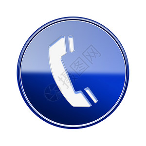 摊位图标电话图标光蓝蓝色 白背景上孤立蓝色工具技术互联网听筒壁橱信号玻璃电子中心背景