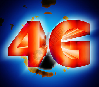 电信运营商4G 网络符号机动性频率电话概念标准商业魔法白色上网互联网背景