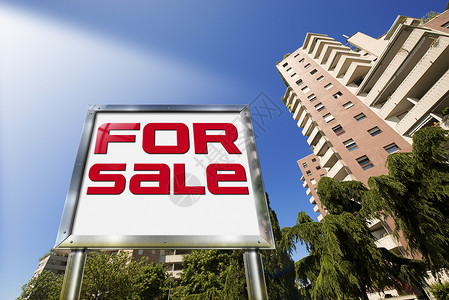 出售房屋     大铬广告牌公寓天空摩天大楼投资销售广告市场建筑商业抵押背景图片