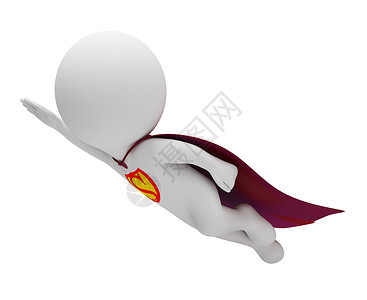 超人飞3D小人口 -超人背景