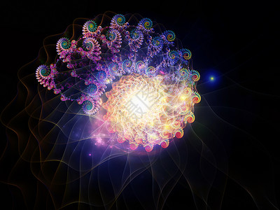 螺旋设计同心运动漩涡涡流元素数学旋转几何学装饰品背景图片