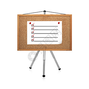 投票页带有复选框的纸张绘画成功申请表三脚架挂图盒子学校创新创造力投票背景