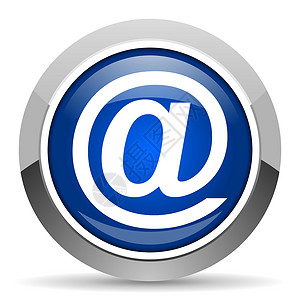 读信图标邮件盒子蓝色按钮电子邮件地址合金互联网信封钥匙背景