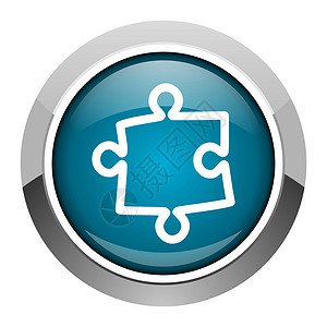 按钮拼图素材拼谜游戏图标团队解决方案电话迷宫互联网按钮工程商业钥匙蓝色背景