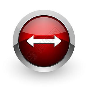 红色箭头按钮红圆的箭头web glossy 图标行动课程导航钥匙金属商业网络水平红色圆圈背景