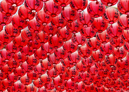 红灯笼灯笼运气寺庙节日庆典红色传统文化背景图片