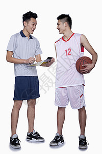 篮球裁判素材篮球运动员和教练团队年轻人运动活动活力背靠背控制裁判领导合伙背景