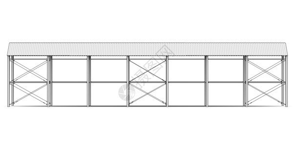 工业结构的拉伸建筑学牵引车卡车白色建筑倾斜项目草图蓝图建造背景图片