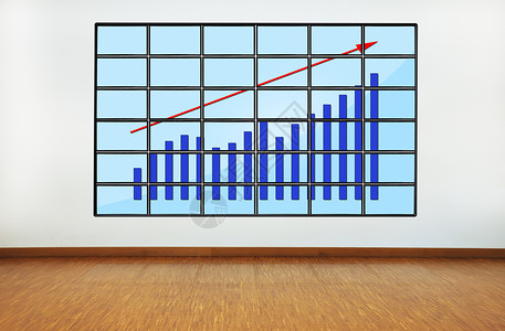 带有图表的等离子利润电子产品酒吧方案营销监视器房间研究电脑电视背景图片