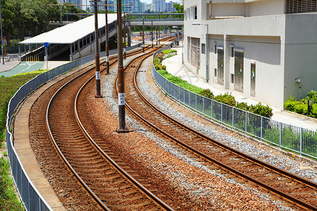 曲线铁路背景图片