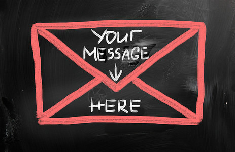 邮件信息过多您在这里的留言教育木板白色粉笔商业广告牌班级黑板意义短信背景