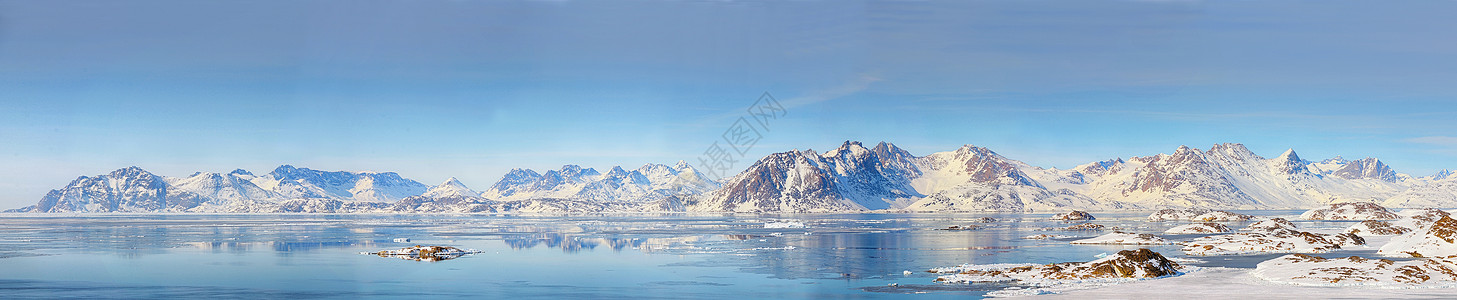 因纽苏克格陵兰全景气氛旅游冒险冰川旅行假期气候荒野岩石背景