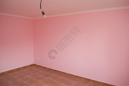 空粉红色房间背景图片