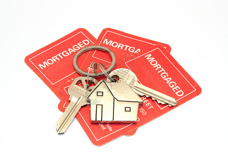 房屋钥匙和门票背景图片