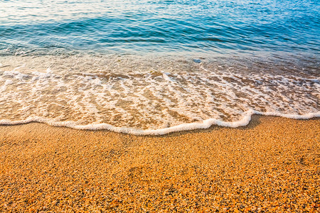 人南立交沙滩和海浪支撑液体海片海岸流动海洋阳光海岸线海景反射背景