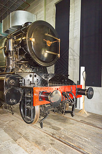 机车博物馆荷兰乌得勒支铁路博物馆的干车列车背景