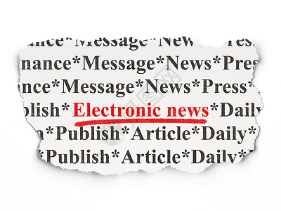 新闻概念 关于纸面背景的电子新闻出版物金融报纸公告打印通讯刊物床单杂志邮政背景图片