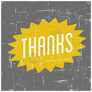 感谢一路有您感谢您的贺卡正方形卡片感恩黄色海报风格明信片网络装饰灰色背景
