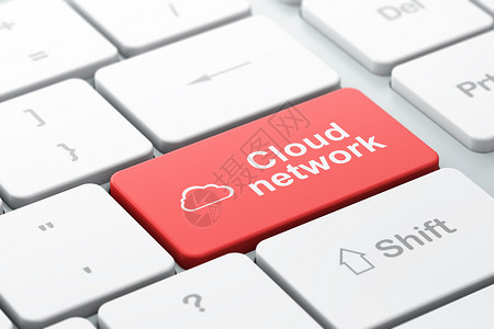 云和雨水按钮云层技术概念 关于计算机的云和云网络背景