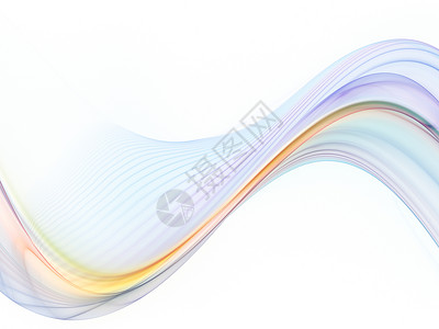 分形波涛动科学墙纸数学运动溪流白色渲染轻轨曲线技术高清图片