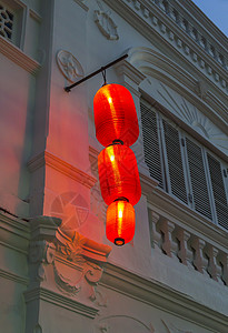 红中国灯笼艺术文化建筑学装饰品节日建筑庆典红色背景图片