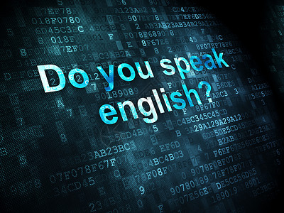 教育概念 你会说英语吗 在数字背景方面数据勘探说话教学课程研讨会学校知识蓝色屏幕背景图片