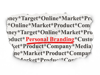 广告概念 个人在纸张背景上的品牌化战略活动新闻公司推广销售公关市场顾客品牌背景图片
