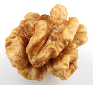 孤立的宏观白色水果坚果季节性饮食营养食物棕色背景图片