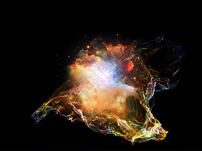 分形果冻鱼背景技术天文学漩涡纤维宇宙卷须粒子运动曲线天体背景图片