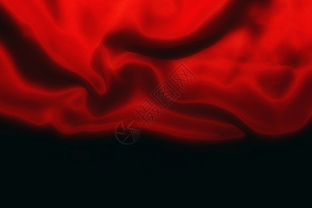 红折叠的边框背景波浪衣服材料海浪纺织品帆布织物奢华柔软度折叠背景图片