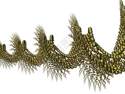 金金螺旋旋转纽带力量科学物理设计渲染海浪正弦波数学背景图片