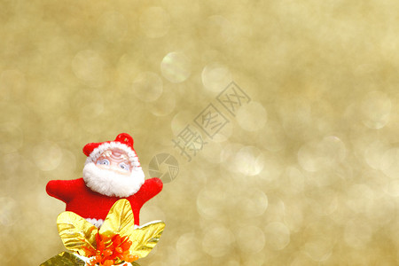 圣诞老人玩具礼物胡须庆典红色假期卡片金子新年背景图片