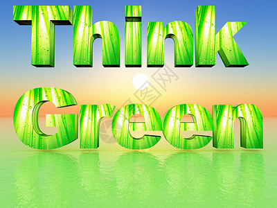 认为绿色全球环境生态背景图片