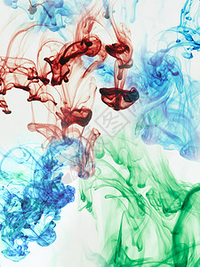 水漩涡素材在水中溶解的多色物质背景