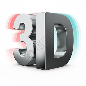 3d格式素材铬合金文本高清图片