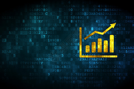 艾灸宣传图营销概念 数字背景增长图数字背景蓝色市场库存生长金融战略屏幕技术监视器广告背景