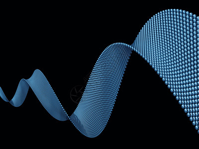 蓝螺旋研究元素教育溪流旋转数学正弦波蓝色运动渲染背景图片