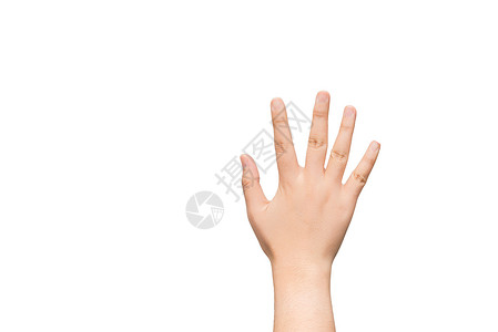 手掌与开阔的海枣交接灰色手势身体商业一部分信号手指白色手腕背景