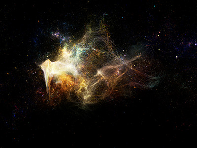 虚拟分形星云运动天文学曲线天体技术灯丝静脉科学纤维宇宙背景图片