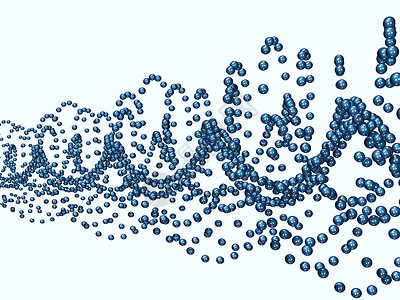 蓝色粒子动态背景蓝螺旋渲染物理实验室蓝色旋转化学元素运动纽带海浪背景