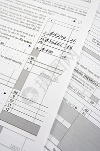 税务表格细目财务退税家庭文档税收会计金融个人预算帐户背景图片