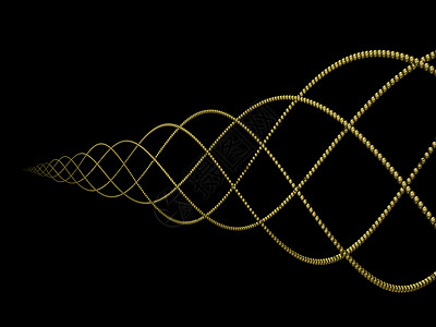 金金螺旋运动黑色力量几何学实验室教育元素科学数学渲染背景图片