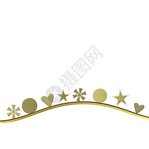 金色　华丽　雪花　星星　背景感简单的圣诞节背景金色和白白空白背景