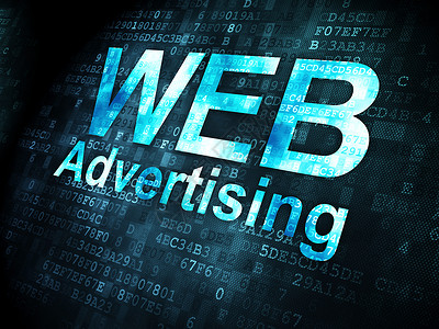 web后台管理金融概念 电子背景的WEB广告背景