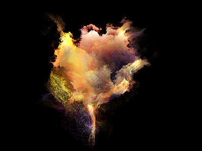 分形星云的内生生命漩涡科学技术物理学天体灯丝运动纤维天文学曲线背景图片