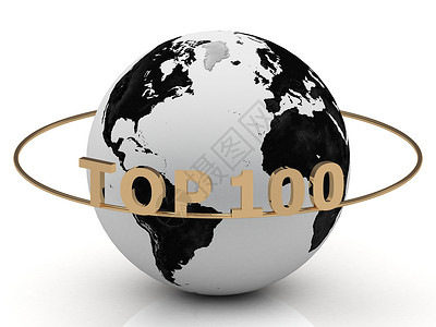 top戒指上100封金字字母的TOP100背景