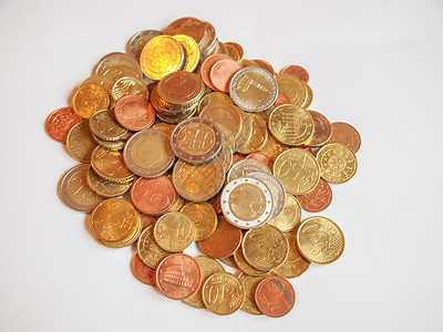 欧元货币金融财富银行业商业硬币背景图片
